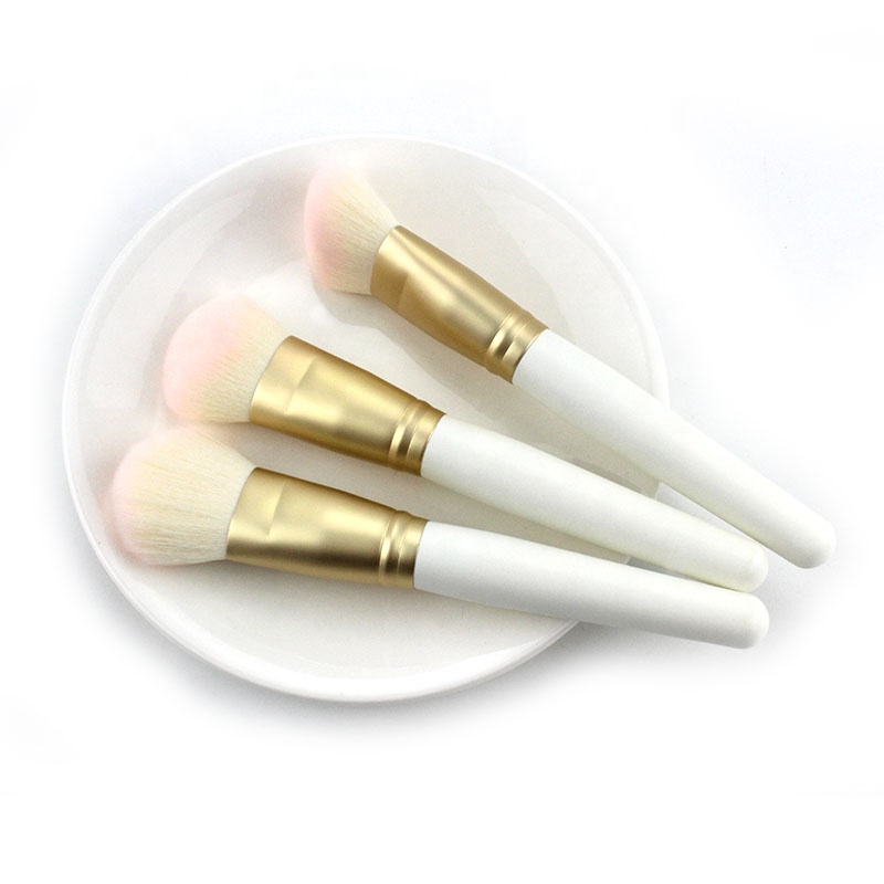 Factory White Cheap Makeup Brush face powder  blush contour Cosmetic Brush Foundation beauty Makeup Brushes